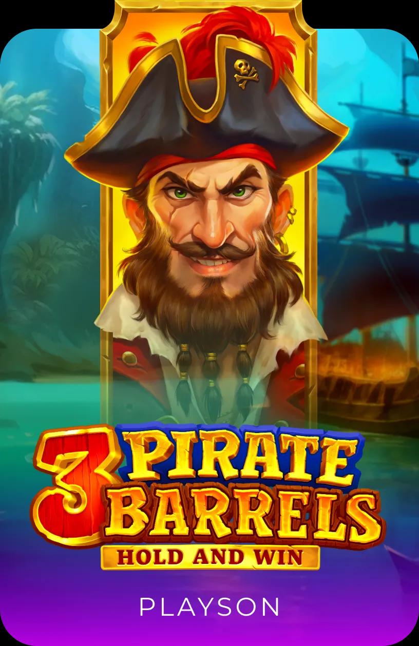 3 Pirate Barrels: Hold and Win